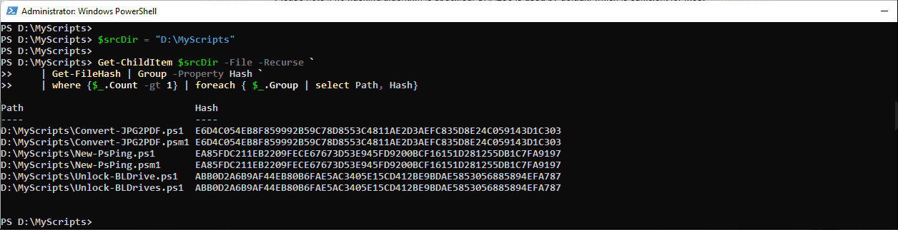 【完全ガイド】PowerShellで重複ファイルを検索する