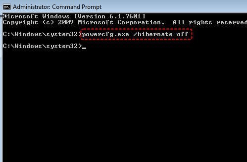 休止状態を無効